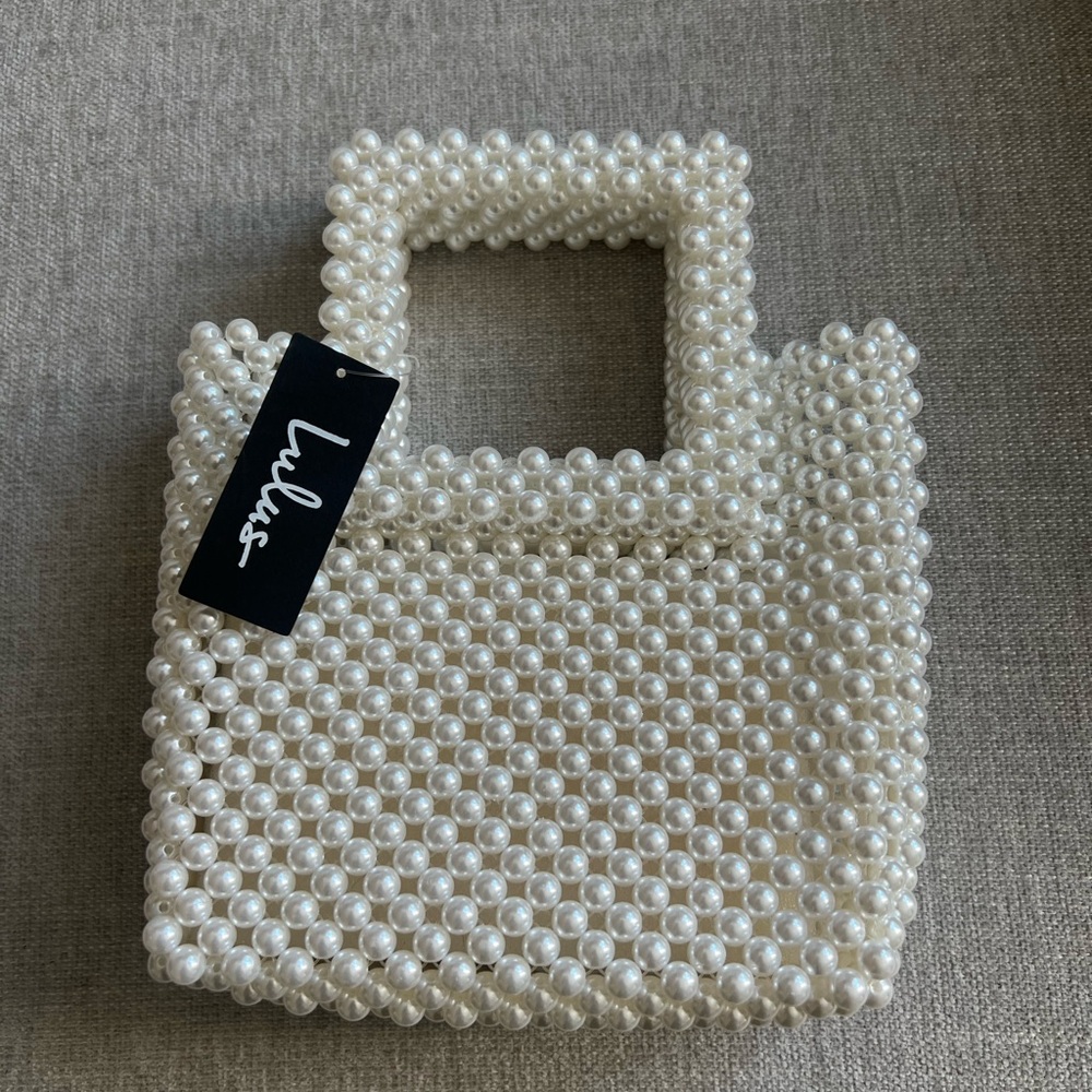 Lulu's Pearl Embellished Mini Bag